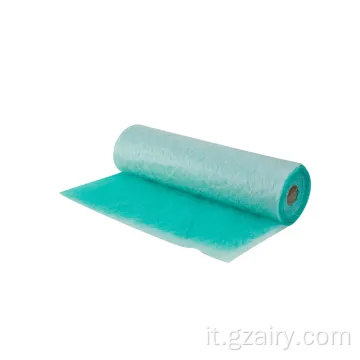 Filtro filtro con fibra di vetro filtro per pavimenti in rollio